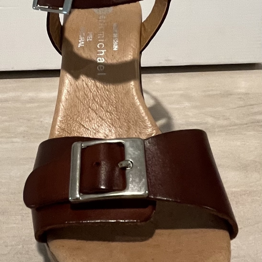 Eric Michael Jasmine Platform Heels in Brown Leather. Size EU 36. New In…‎ - Picture 12 of 14
